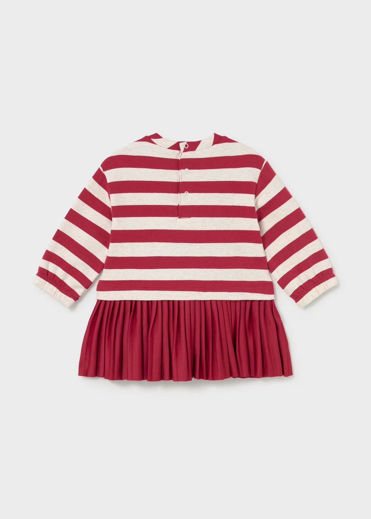 Vestido combinado felpa