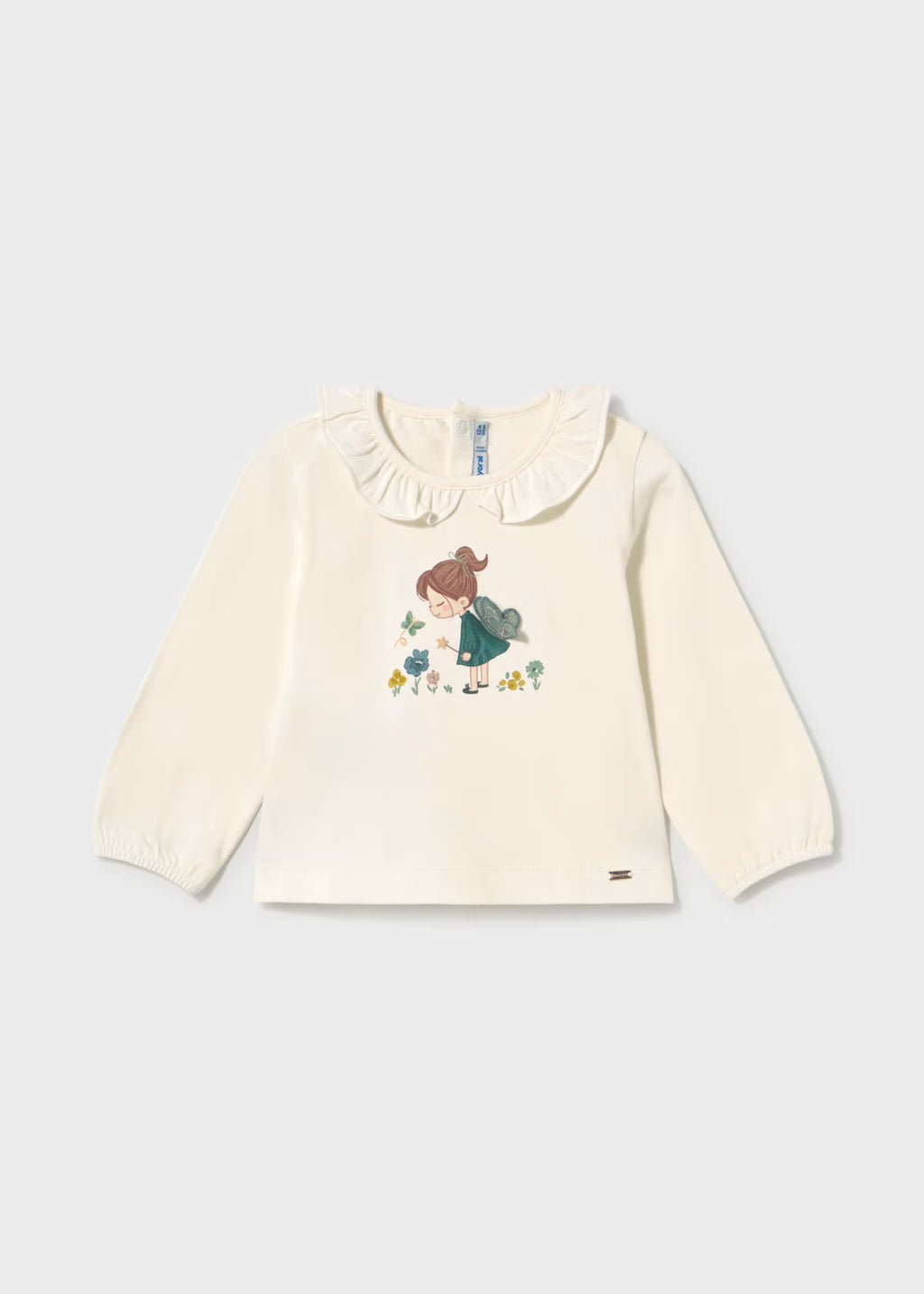 Camiseta cuello volante