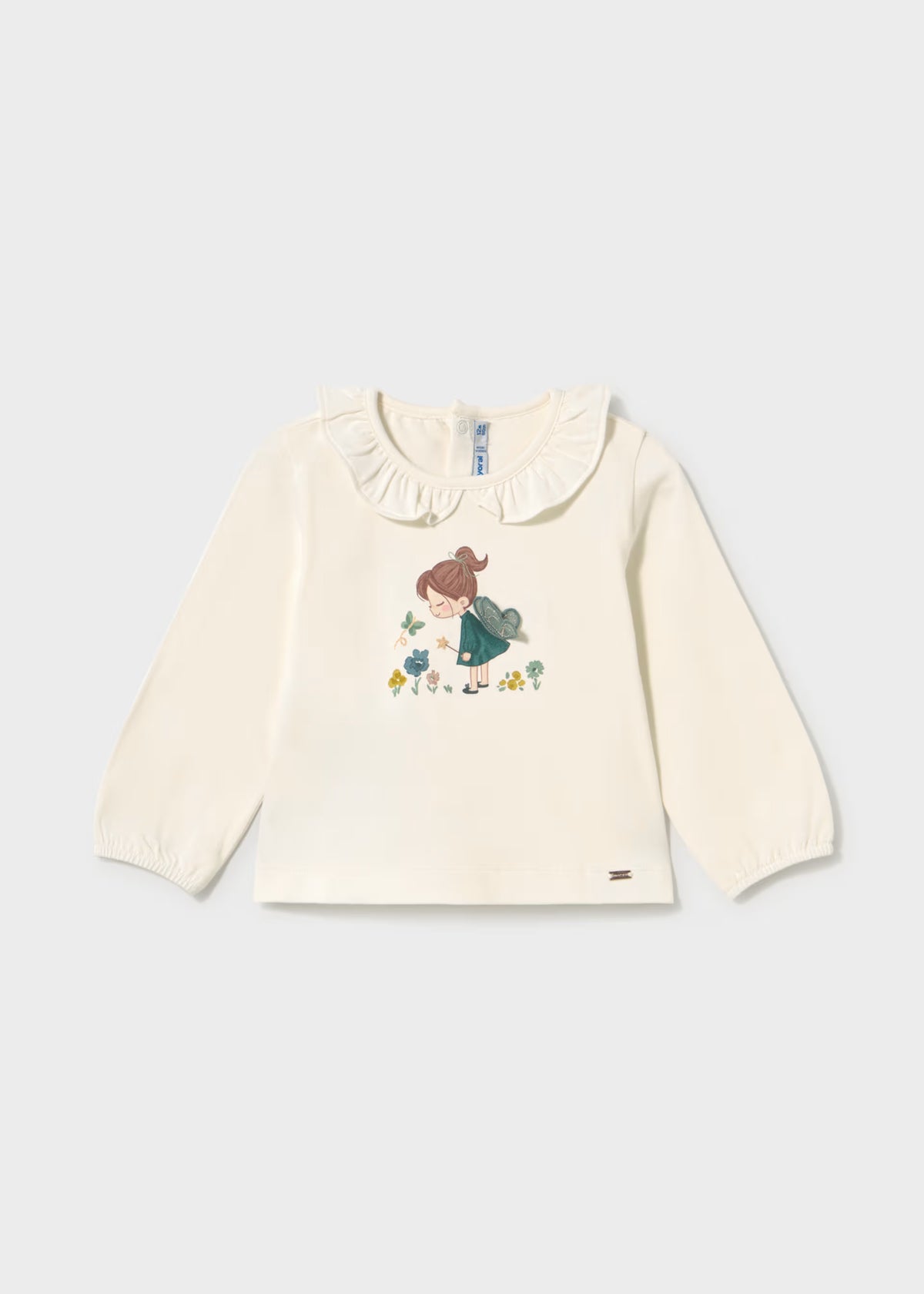 Camiseta cuello volante