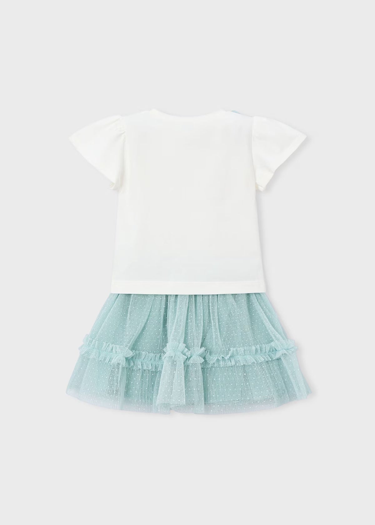 Conjunto falda tul y camiseta niña