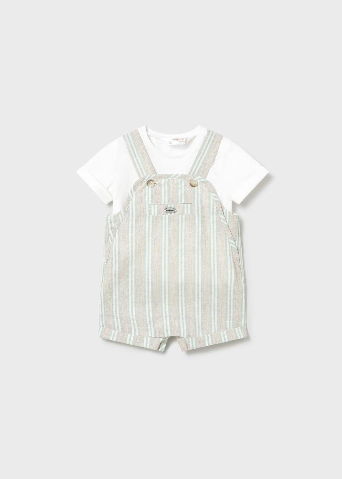 Conjunto peto rayas y camiseta