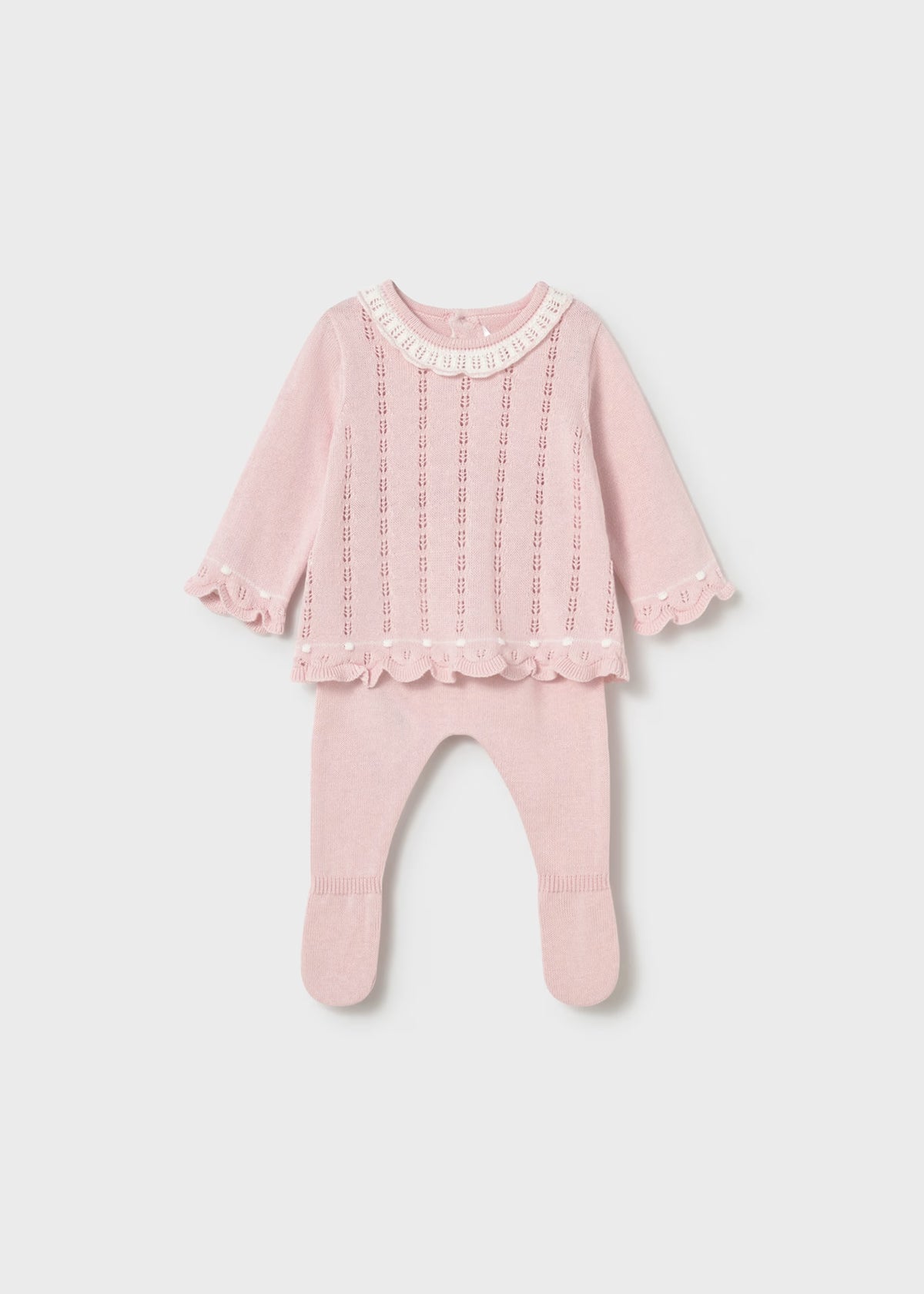 Conjunto polaina y jersey tricot