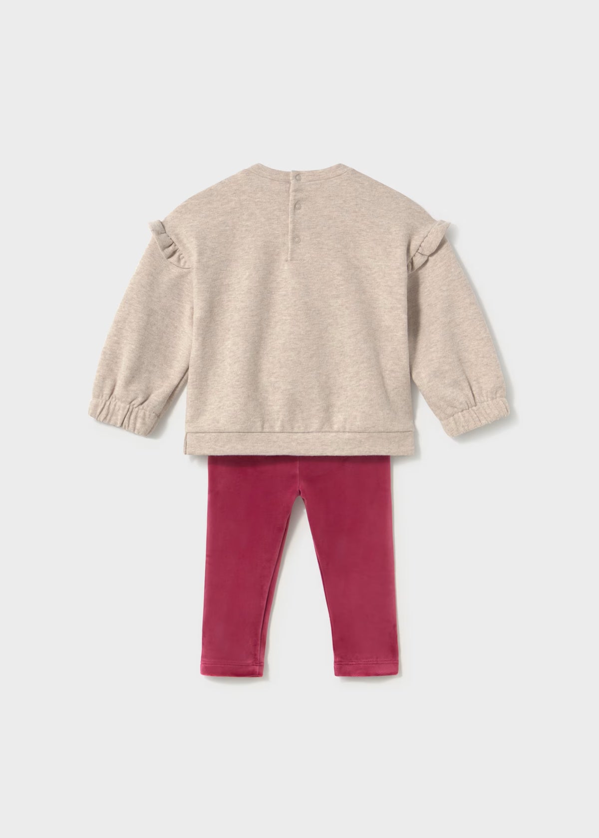 Conjunto sudadera y legging terciopelo