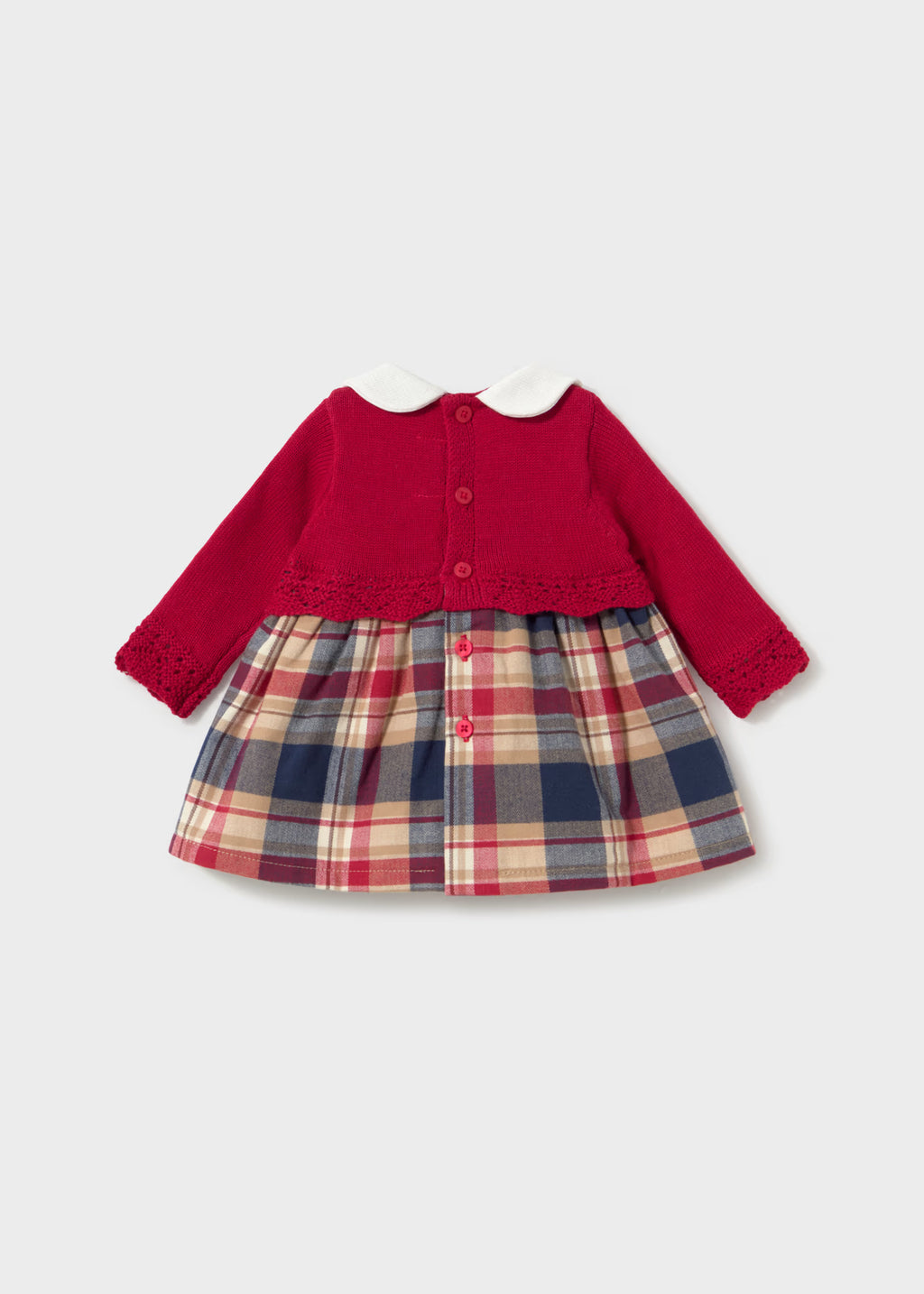 Vestido tricot combinado